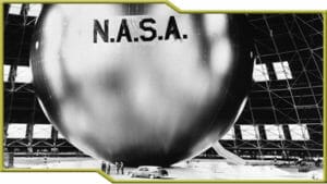 Echo satellite image with NASA written on it