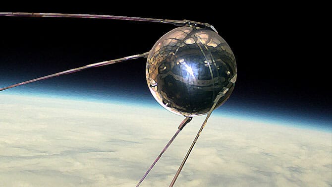 Artist rendering of Sputnik in Space