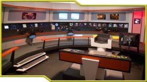 A glimpse into the interior of a Star Trek ship.